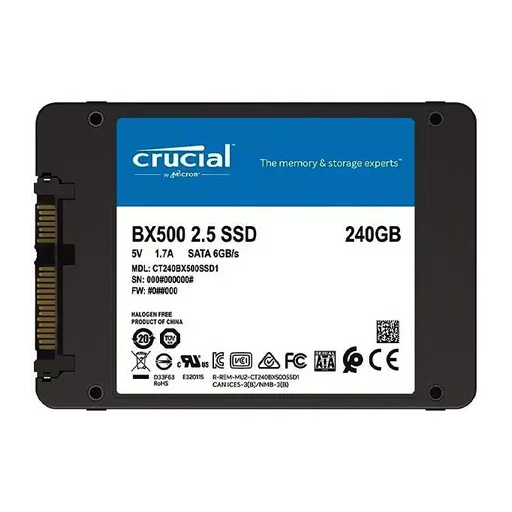 [CT240BX500SSD1] CRUCIAL SSD BX500 240GB SATA3 