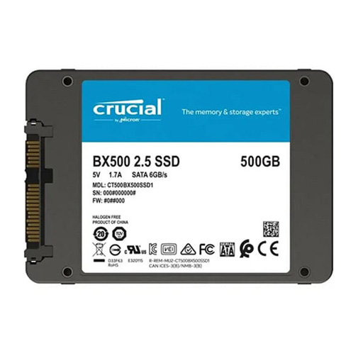 [CT500BX500SSD1] CRUCIAL SSD BX500 500GB SATA3 