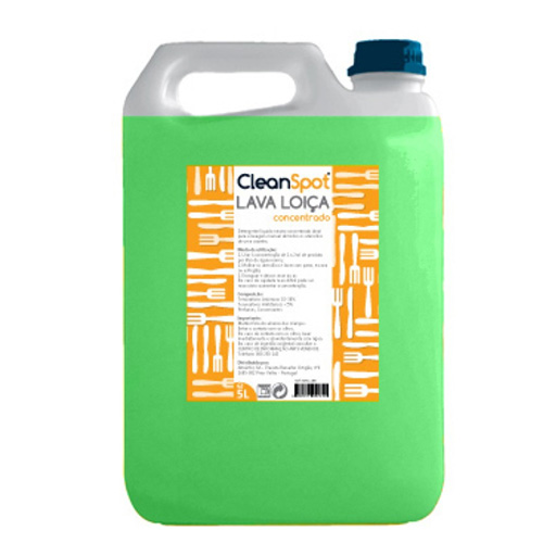 Detergente Loiça Manual Concentrado Cleanspot (5 Litros)