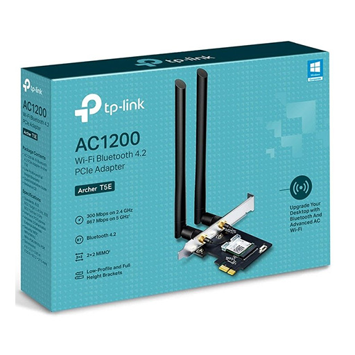 TP-LINK AC1200 Wi-Fi Bluetooth 4.2 PCI Express 867Mbps+300Mbps