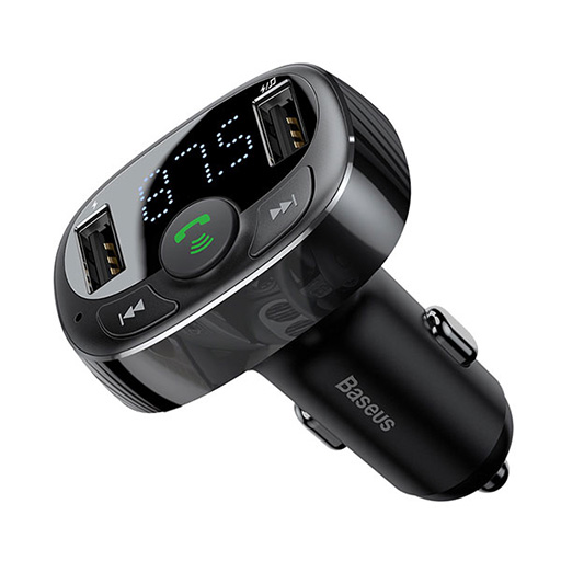 T-Type S-09A Bluetooth Mp3 Car Charger Standard Edition Preto