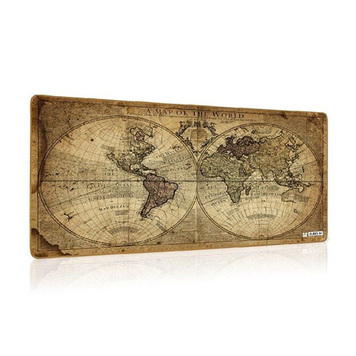 Tapete Rato e Teclado Subblim Mapa Mundo Vintage 900x400x3mm