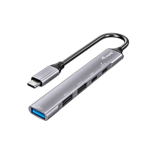 [128962] Equip Hub USB-C com 1x USB 3.0, 2x USB 2.0 e 1x USB-C PD