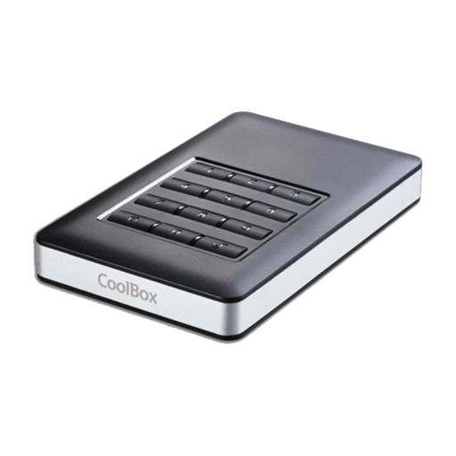 [CAIOEMHDSCK253] COOLBOX Caixa para Disco Externo Alumínio 2.5P USB 3.0 c/encriptação hardware 256bit AES 