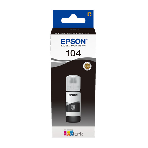 [EPSC13T00P140] Epson Tinteiro 104 Preto C13T00P140 70ml 4500 Pág.