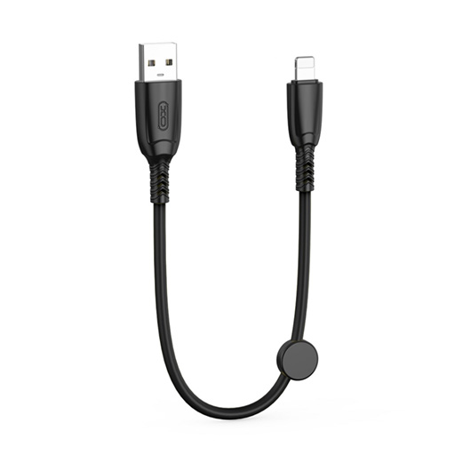 [XONB247MCBK] XO Cabo NB247 Carga Rápida USB - Micro USB - 6A - 25cm com Clip
